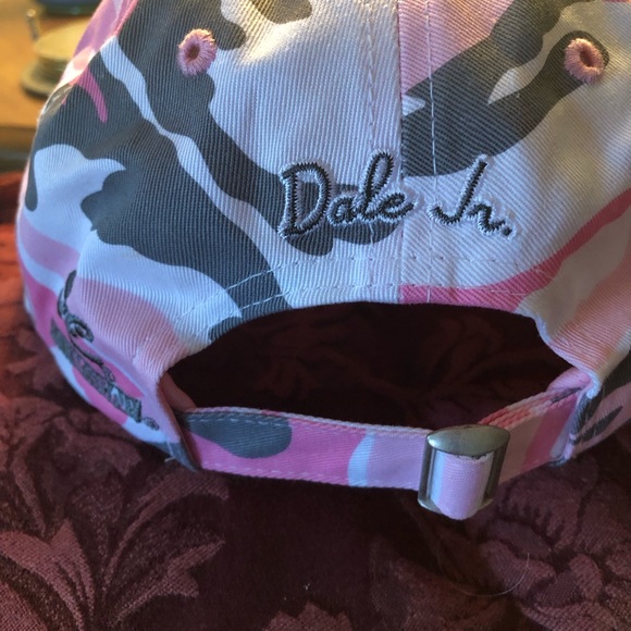 Ladies #8 Dale Jr. Budweiser Camo strap back hat. - Picture 3 of 7